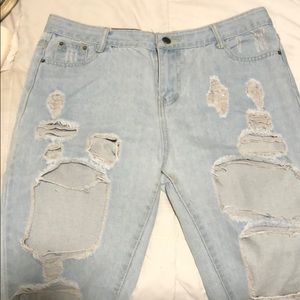 Vintage distressed jeans